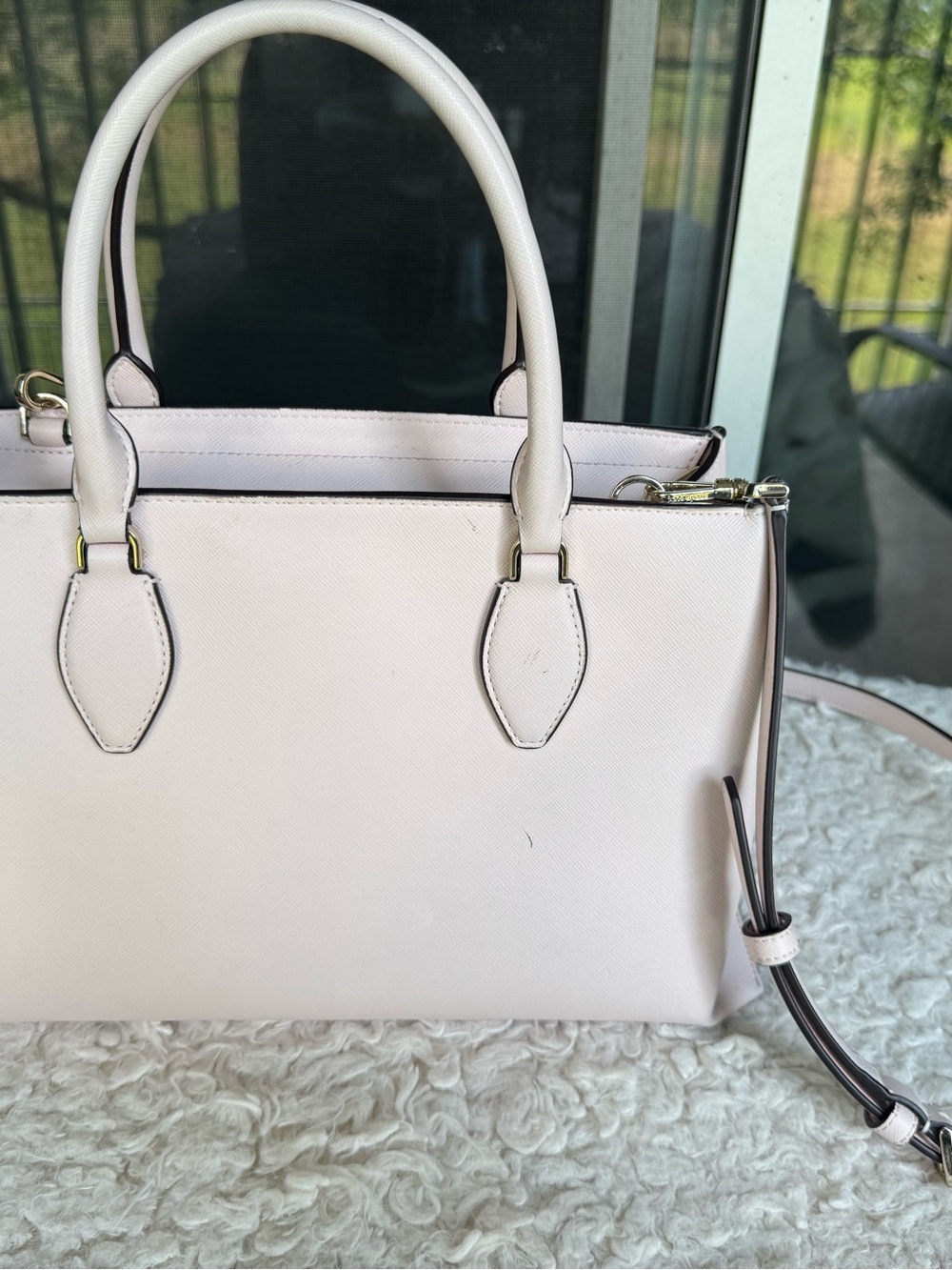 kate spade Blush Pink Leather Satchel Handbag - Picture 5 of 9
